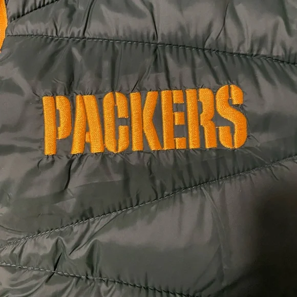 NWT NFL Green Bay Packers Puffer Jacket - XL Unisex - Picture 5 of 7